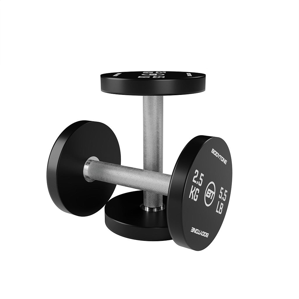Par de mancuernas de uretano biseladas de 2,5 kg MU2/N