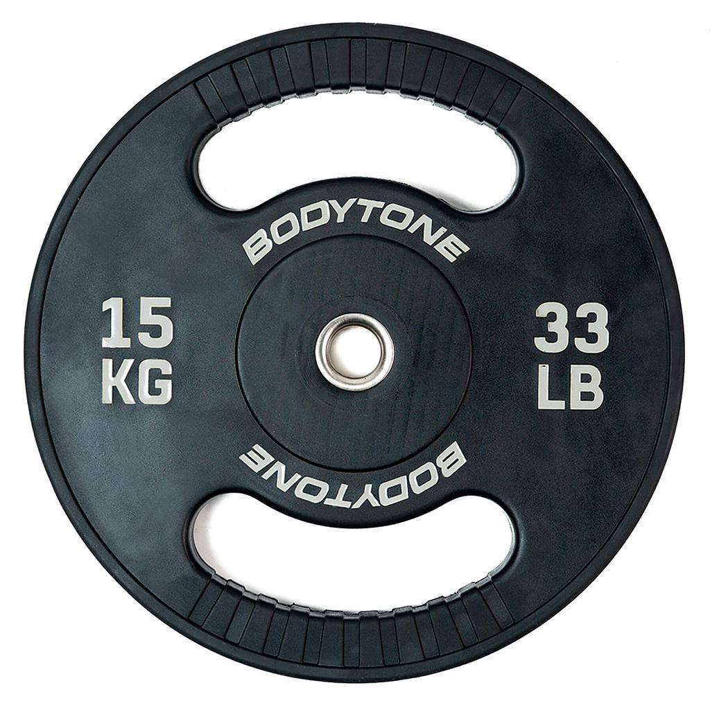 Disco de goma de 15 kg (28 mm)