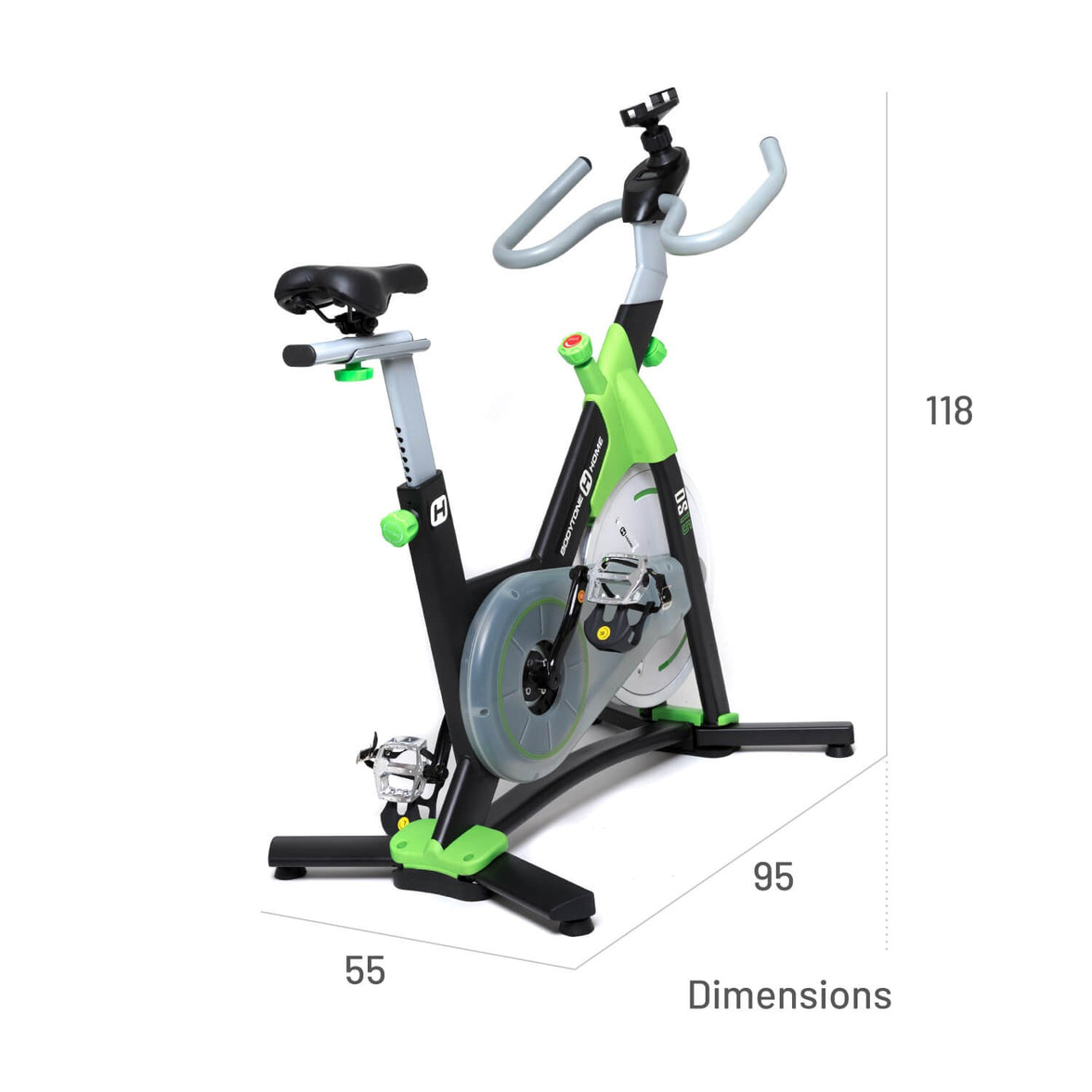 Bicicleta indoor magnética DS15 con volante de inercia de 16 kg