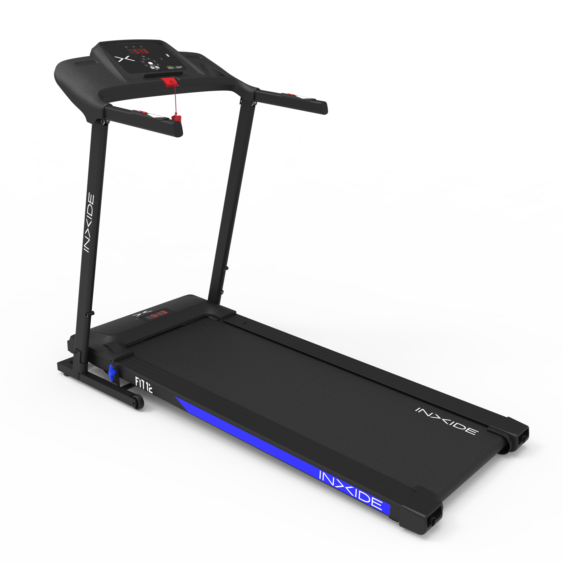 Bodytone - Cinta de Correr Plegable - Conectividad Bluetooth FitShow y Zwift - 12 Programas de Entrenamiento - Velocidad Máxima 12 km/h - Altavoces MP3 y Pantalla LED - Modelo FIT12 Inxide