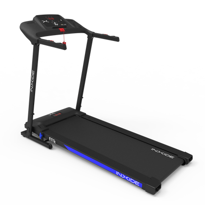 Bodytone - Cinta de Correr Plegable - Conectividad Bluetooth FitShow y Zwift - 12 Programas de Entrenamiento - Velocidad Máxima 12 km/h - Altavoces MP3 y Pantalla LED - Modelo FIT12 Inxide