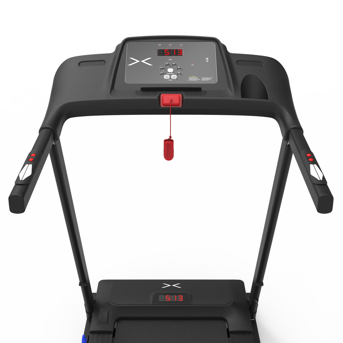 Bodytone - Cinta de Correr Plegable - Conectividad Bluetooth FitShow y Zwift - 12 Programas de Entrenamiento - Velocidad Máxima 12 km/h - Altavoces MP3 y Pantalla LED - Modelo FIT12 Inxide
