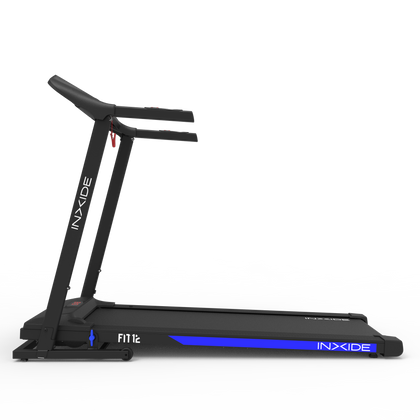 Bodytone - Cinta de Correr Plegable - Conectividad Bluetooth FitShow y Zwift - 12 Programas de Entrenamiento - Velocidad Máxima 12 km/h - Altavoces MP3 y Pantalla LED - Modelo FIT12 Inxide