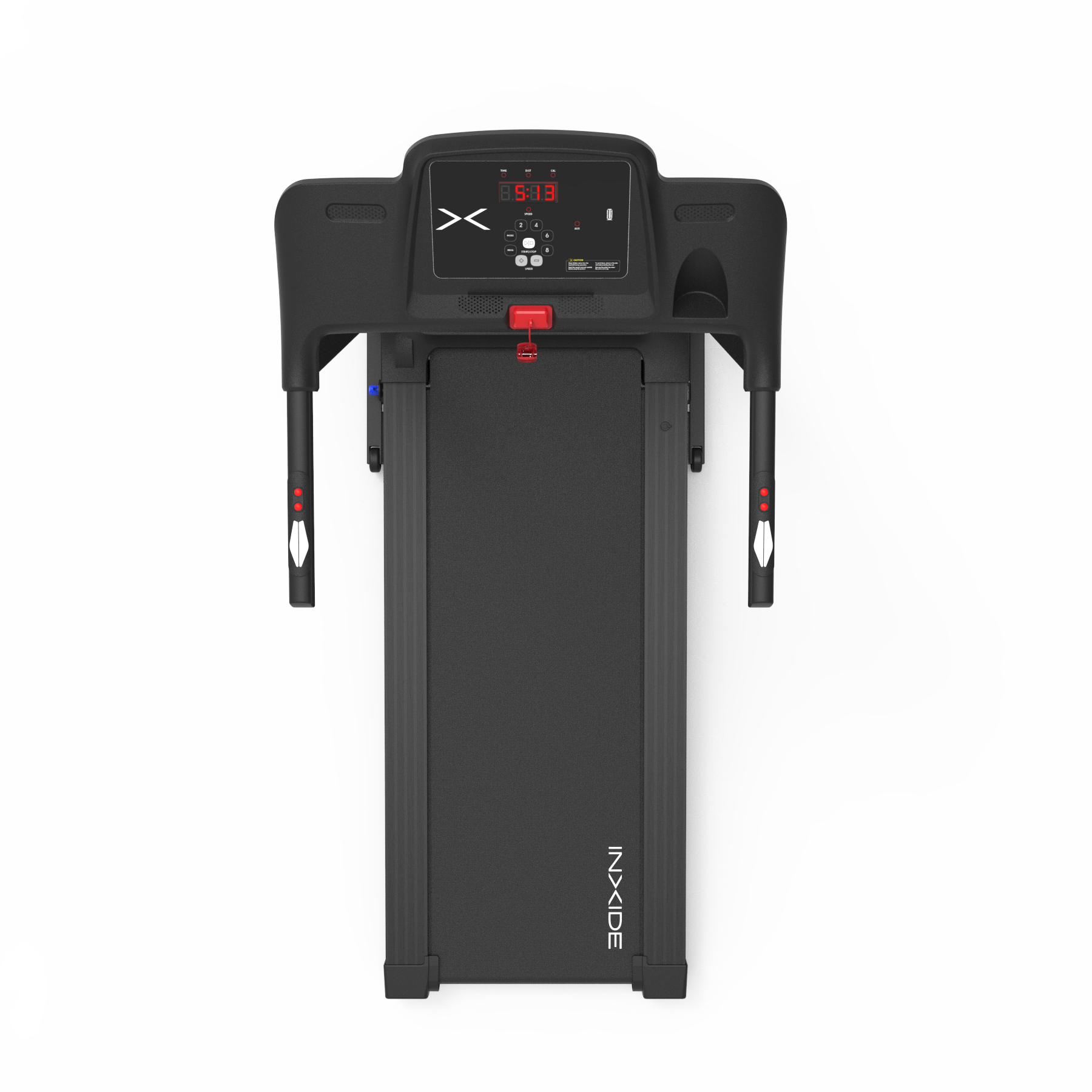 Bodytone - Cinta de Correr Plegable - Conectividad Bluetooth FitShow y Zwift - 12 Programas de Entrenamiento - Velocidad Máxima 12 km/h - Altavoces MP3 y Pantalla LED - Modelo FIT12 Inxide