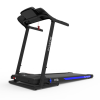 Bodytone - Cinta de Correr Plegable - Conectividad Bluetooth FitShow y Zwift - 12 Programas de Entrenamiento - Velocidad Máxima 12 km/h - Altavoces MP3 y Pantalla LED - Modelo FIT12 Inxide