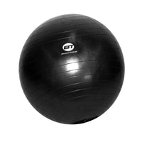 Pelota de fitness antideslizante de 75 cm negra GB75