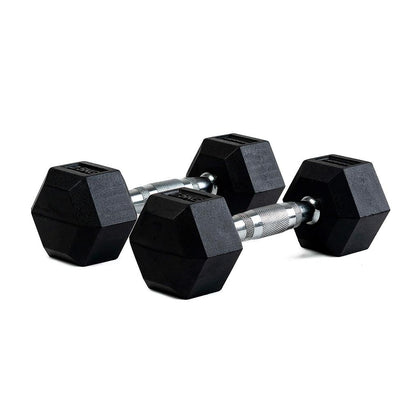 Par de mancuernas hexagonales de goma 2.5kg