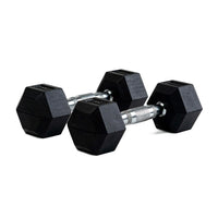 Par de mancuernas hexagonales de goma 2.5kg