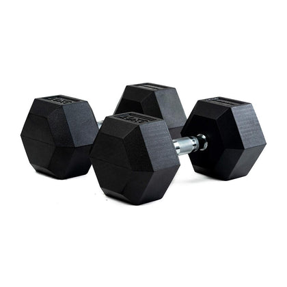 Par de mancuernas hexagonales de goma 20kg
