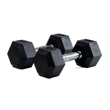 Par de mancuernas hexagonales de goma de 5 kg Topgim TG-H5