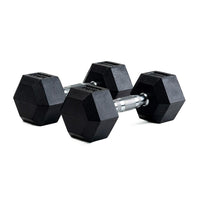 Par de mancuernas hexagonales de goma de 5 kg Topgim TG-H5