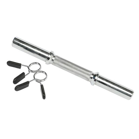 Threaded dumbbell bar + Stoppers
