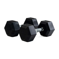 Par de mancuernas hexagonales de goma de 5 kg Topgim TG-H5